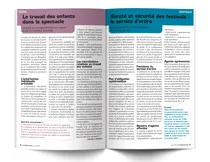 Quelques pages du magazine "Le Jurisculture"