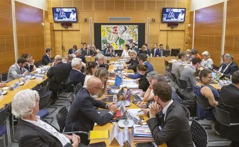 Réunion de la commission